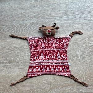 Little Sleepies Reindeer Cheer Bamboo Reindeer Lovey Blanket | GUC